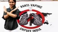 Business News | School Student Pranjal Sharma Launches 'Unpuff India' Campaign to Combat Vaping Dangers Among Youth