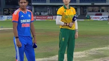 Sports News | Harmanpreet Kaur-led Team India Win Toss, Opt to Field Against South Africa in 3rd T20I