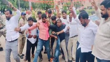 India News | Students Protest at Osmania University Demanding Postponement of DSC Exams; 20 Detained