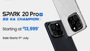 Business News | TECNO SPARK 20 Pro 5G: 5G Ka Champion Launched; to Keep Users Ahead in the Digital Age