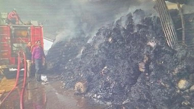 India News | Fire Breaks out at Illegal Plastic Factory in MP's Gwalior; No Casualty Reported
