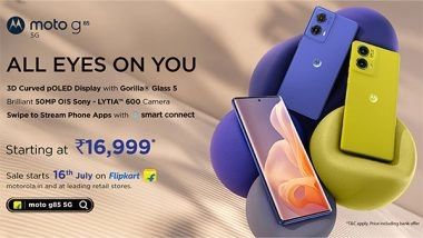 Business News | Moto G85 5G Launched with Segment First 3D Curved POLED 120Hz Display, Brilliant 50MP OIS Sony LYTIA™ 600 Camera at a Starting Price of Rs. 16,999*