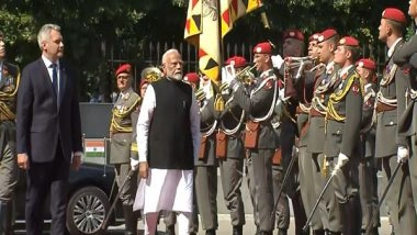 World News | PM Modi Receives Guard of Honour in Vienna