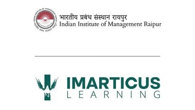 Business News | IIM Raipur and Imarticus Learning Launch a Programme for Strategic CEOs