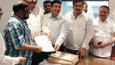Sports News | Maharashtra Congress Vice-president Bhushan Patil Files Candidature for Mumbai Cricket Association President By-election