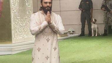 Entertainment News | Ranveer Singh Makes Fashionable Statement at Anant-Radhika's Special Puja Ceremony