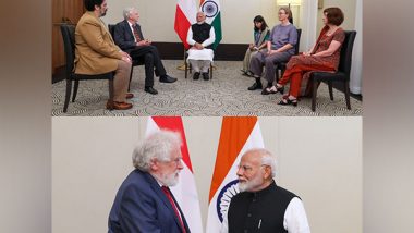 World News | PM Modi Meets Nobel Laureate, Four Austrian Indologists in Vienna