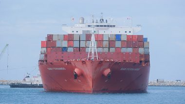 Business News | Adani Ports' Vizhinjam International Seaport Welcomes First Mothership 'San Fernando'