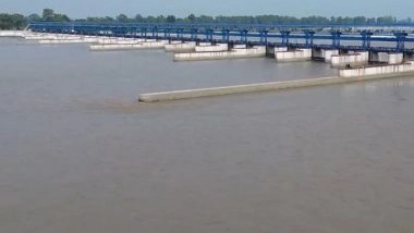 India News | Sharda Barrage in Spate Due to Widespread Rainfall in River Catchment Areas