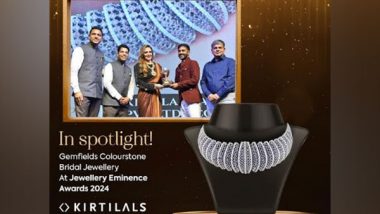 Business News | Kirtilals Wons Top Honors at Jewellery Eminence Awards 2024