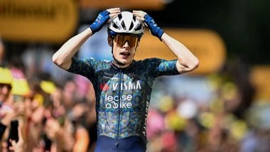 Sports News | Tour De France: Jonas Vingegaard Delivers Stirring Fightback to Beat Tadej Pogacar in Two-up Sprint on Stage 11