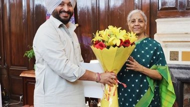 India News | Union Minister Ravneet Bittu Discusses the Issues of Industry and Farmers of Punjab with Finance Minister Nirmala Sitharaman