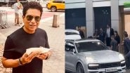 Entertainment News | Sachin Tendulkar Arrives at Jio World Centre for Anant Ambani-Radhika Merchant Wedding