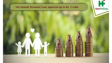 Business News | Hero FinCorp Boosts Loan Limits: Now Offering Instant Personal Loans Up to Rs 5 Lakh, Previously Rs 3 Lakh