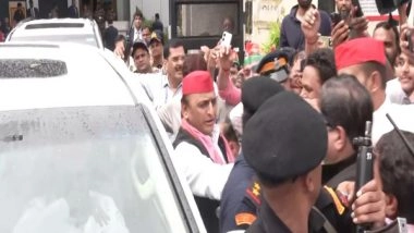 India News | Akhilesh Yadav Arrives in Mumbai to Attend Big Fat Ambani-Merchant Wedding