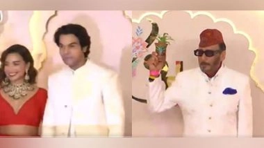 Entertainment News | From Rajkummar Rao to Jackie Shroff, Celebs Arrive to Attend Anant Ambani-Radhika Merchant Wedding