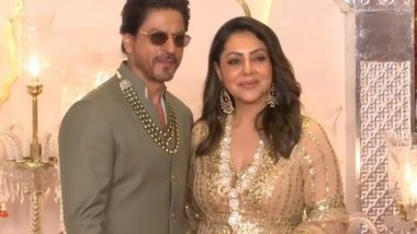 Entertainment News | Anant-Radhika Wedding: Power Couple Shah Rukh-Gauri Khan Steal Show with Charming Presence