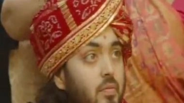 Entertainment News | Anant-Radhika Wedding: Groom Anant Ambani Wears Saafa for His Big Day
