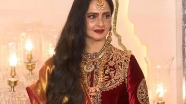 Entertainment News | Anant Ambani-Radhika Merchant Wedding: Rekha Shines in Traditional Look