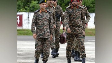 India News | Army Chief Gen Dwivedi Reviews Security Situation Along China Border, Manipur