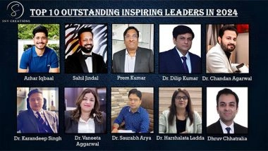 Business News | Top 10 Outstanding Inspiring Leaders in 2024