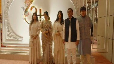 India News | Akhilesh Yadav Arrives at Jio World Centre for Anant-Radhika's 'Shubh Aashirwad' Ceremony