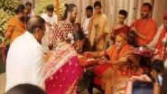 Entertainment News | Anant-Radhika 'Shubh Aashirwad' Ceremony: Newlyweds Receive Blessings from Swami Sadananda Saraswati, Swami Avimukteshwaranand