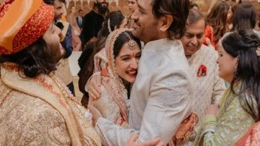 Entertainment News | MS Dhoni Pens Love-filled Note for Newlyweds Radika, Anant, Dedicates 'Dilbaro' Song to Bride's Father Viren Merchant