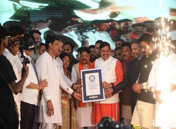 Madhya Pradesh: Indore Sets World Record by Planting 11 Lakh Saplings in 1 Day; CM Mohan Yadav Receives Official Certificate From Guinness Book of World Records (See Pics)