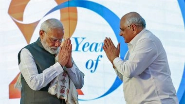 India News | PM Modi Extends Wishes to Gujarat CM Bhupendra Patel on His Birthday