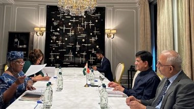 Business News | Minister Piyush Goyal in Switzerland to Advance EFTA's USD 100 Billion Investment in India