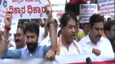 India News | Karnataka BJP Protests Alleged Valmiki Scam in Vidhan Soudha, Congress Hits Back Say No Scam