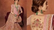 Nita Ambani Wears Zardozi Ghagra With Blouse Embroidered With Names of Her Children and Grandchildren at Anant Ambani and Radhika Merchant&rsquo;s &lsquo;Shubh Aashirwad&rsquo; Ceremony (See Photos)