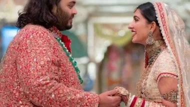 Entertainment News | Check out Some Beautiful Moments from Anant Ambani-Radhika Merchant's Wedding Celebrations
