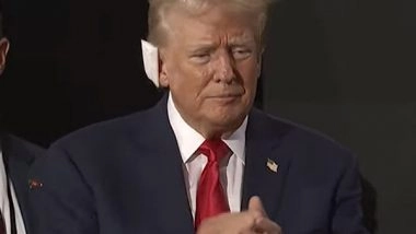 World News | Former US President Donald Trump Makes First Public Appearance After Assassination Attempt