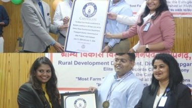 Business News | Pratapgarh District in Uttar Pradesh Sets Elite World Record by Establishing 2017 Farm Ponds in 30 Days