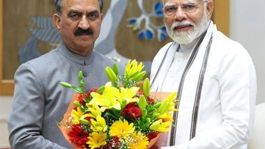 India News | Himachal CM Sukhu Meets Prime Minister Modi in Delhi