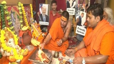 World News | Delhi: Hindu Sena Conducts Special 'hawan' for Donald Trump's Well-being