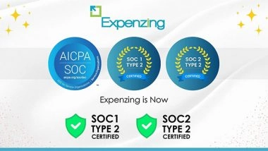 Business News | Expenzing Earns SOC 1 and SOC 2 Certifications, Reinforcing Commitment to Data Security and Privacy