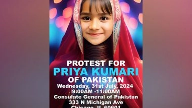 World News | Sindhi Foundation Launches Campaign in US for Release of Abducted Hindu Girl