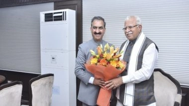 India News | CM Sukhu Urges Union Minister Manohar Lal for Shanan Power Project Rights