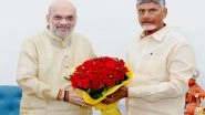 India News | CM Chandrababu Naidu Meets Amit Shah in Delhi, Apprises Him of Andhra's Financial Crisis