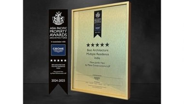 Business News | Asia Pacific Property Awards Recognizes MANA's Architectural Excellence in Jardin Neo, Bengaluru's Urban Oasis