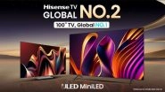 Business News | Hisense Launches Advanced 2024 New Range of Mini LED, Google TV, QLED, and 4K Smart TVs in India
