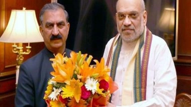India News | Himachal CM Sukhu Meets Amit Shah, Requests Release of Rs 9,042 Crore Under Post-disaster Assessment