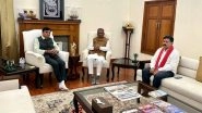 India News | Chhattisgarh CM Sai Meets Union Minister Mandaviya, Discusses Development Schemes
