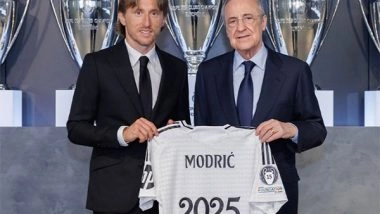 Sports News | Croatian Midfielder Luka Modric Extends Contract with Real Madrid Untill 2025