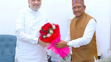 India News | Chhattisgarh CM Sai Meets Home Minister Amit Shah, Discusses Development Issues