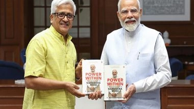 India News | PM Modi Signs Copy of Dr R Balasubramaniam's Book 'Power Within: The Leadership Legacy of Narendra Modi'