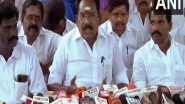 India News | 'Electricity Tariff Hike a Gift to People': AIADMK Leader Sellur Raju Slams DMK Govt